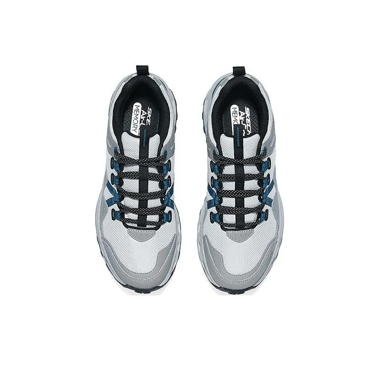 Skechers Cloud Sea Cushioned Slip-Resistant Low-Top Running Shoes Men's Gray-4