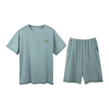 WOLFSFUL Pajama Set Men's Light Green