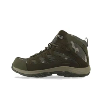 Columbia Crestwood Mid Cushioning Wear-Resistant High-Top Hiking Shoes Men's Green