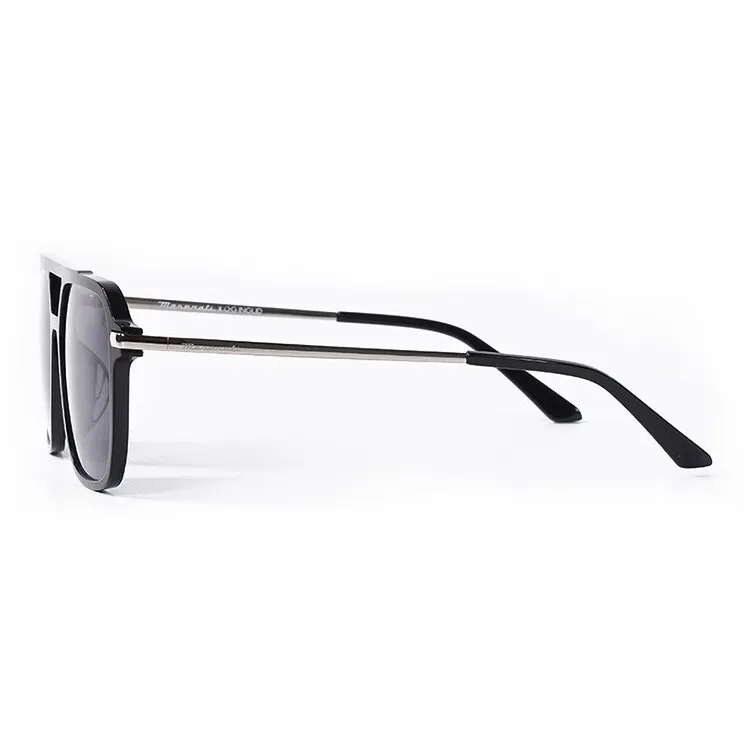 Maserati Plate And Metal Irregular Shape Sunglasses Unisex-3