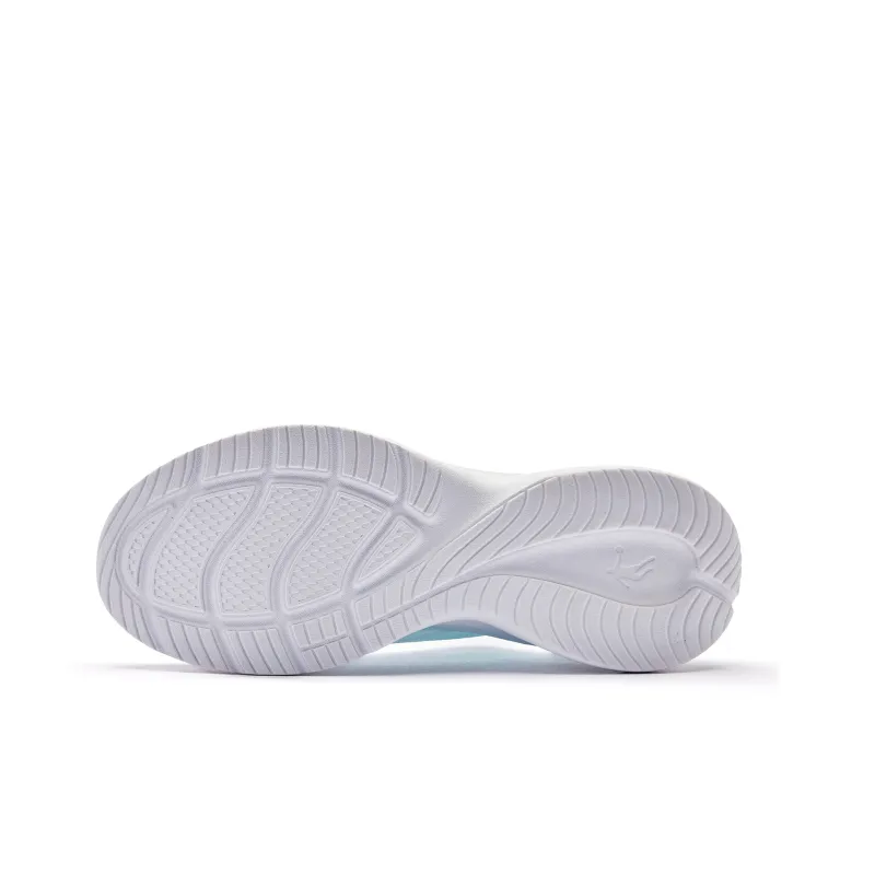 QIAODAN Light LITE Breathable Lightweight Low Top Running Shoes Women's White Blue-5