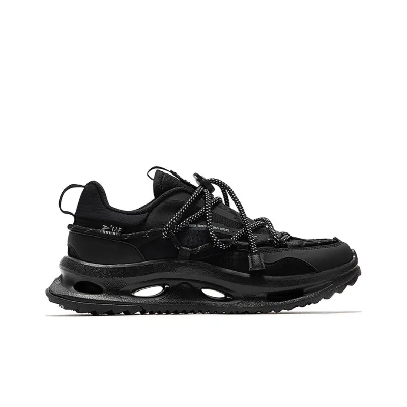 361° Wind Chain OD Cushioning Breathable Rebound Low-Top Running Shoes Men's Obsidian Black-1