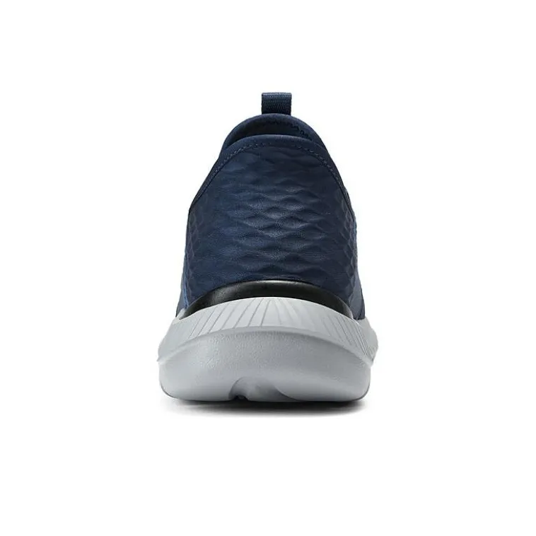 Skechers Durable Breathable Mid Top Casual Shoes Men's Marine Blue-5
