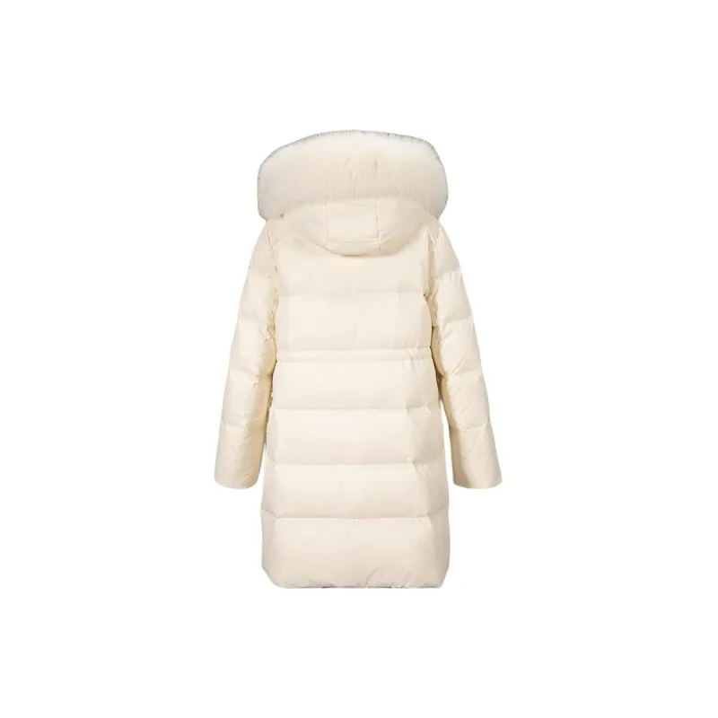 XIANGYING Down Jacket Women's Beige-1