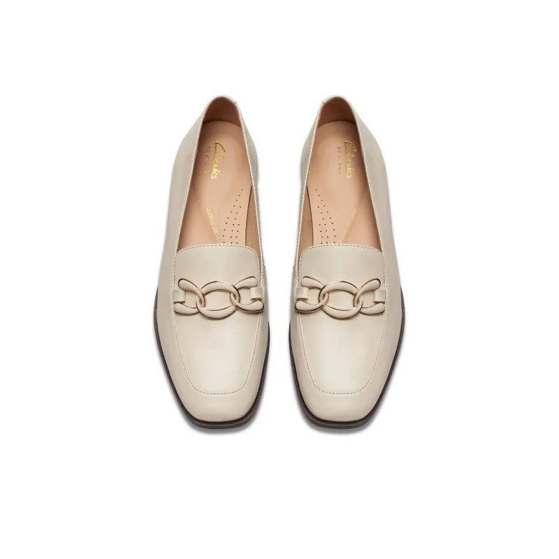Clarks Loafers Women's White-3