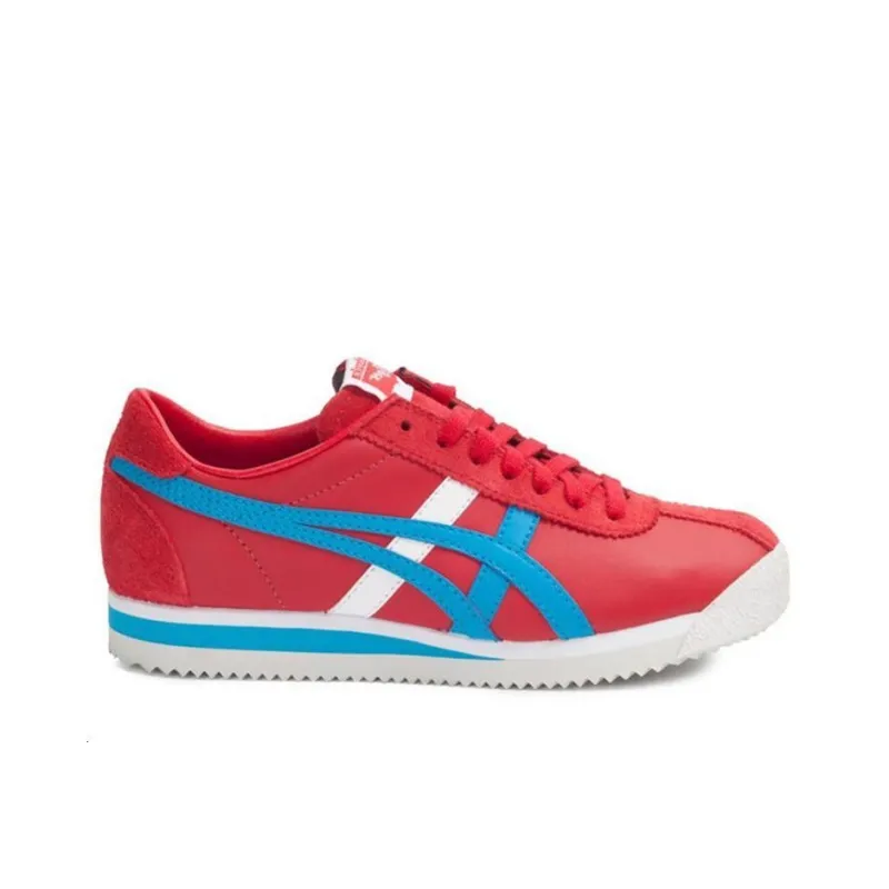 Onitsuka Tiger Corsair Abrasion Resistant Low Top Casual Shoes Unisex Red Blue White-1