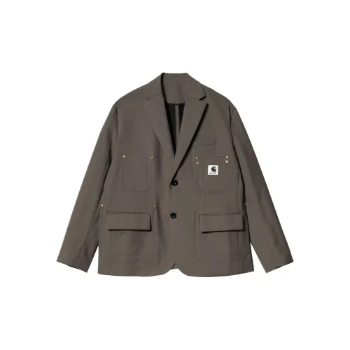 Sacai Carhartt WIP Co-branded SS24 Business Suits Men Taupe