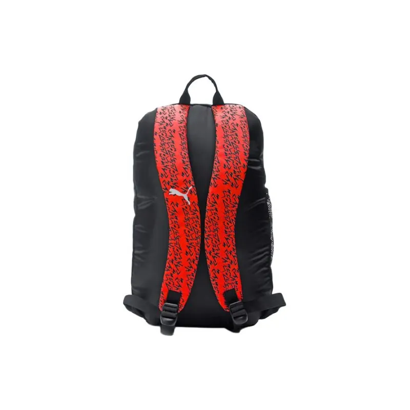 PUMA CHRISTIAN PULISIC Collaboration Polyester Backpack Unisex Black & White & Red-1