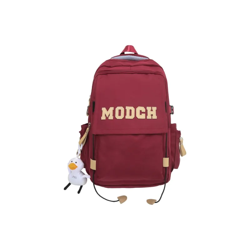 FAMAN Nylon Backpack Unisex Black/White/Red/Blue/Coffee-0