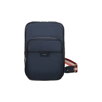 BALLY Nylon Fabric Shoulder Bag, Crossbody Bag Men's Blue