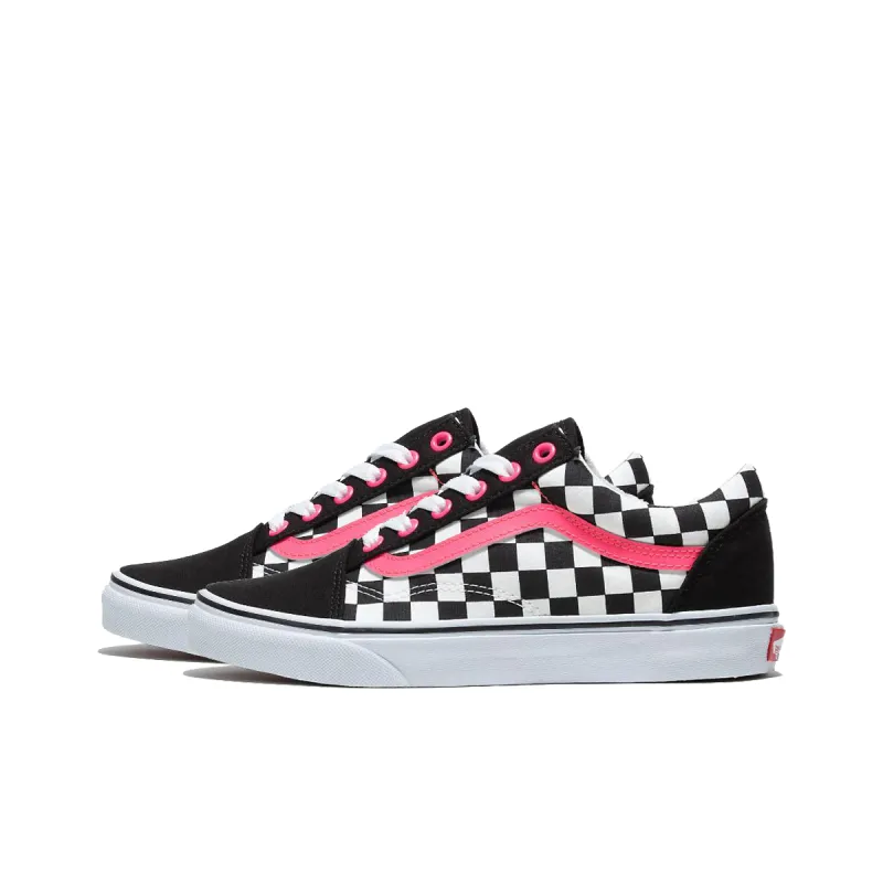 Vans Old Skool Skateboarding Shoes 'Black White Pink'-2