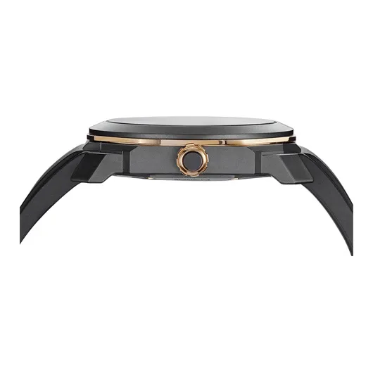 BVLGARI Wrist Watch Automatic Mechanical Movement Rubber Strap Gray Dial Men's Watches 103085-2