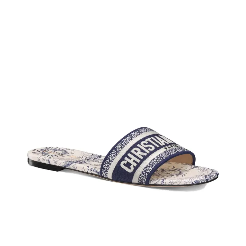 DIOR Slip Resistant Slide Slippers Women's White-2