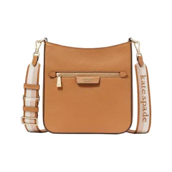 Kate Spade Hudson Litchi Grain Leather Messenger Bag Shoulder Bag Crossbody Bag Women's Brown