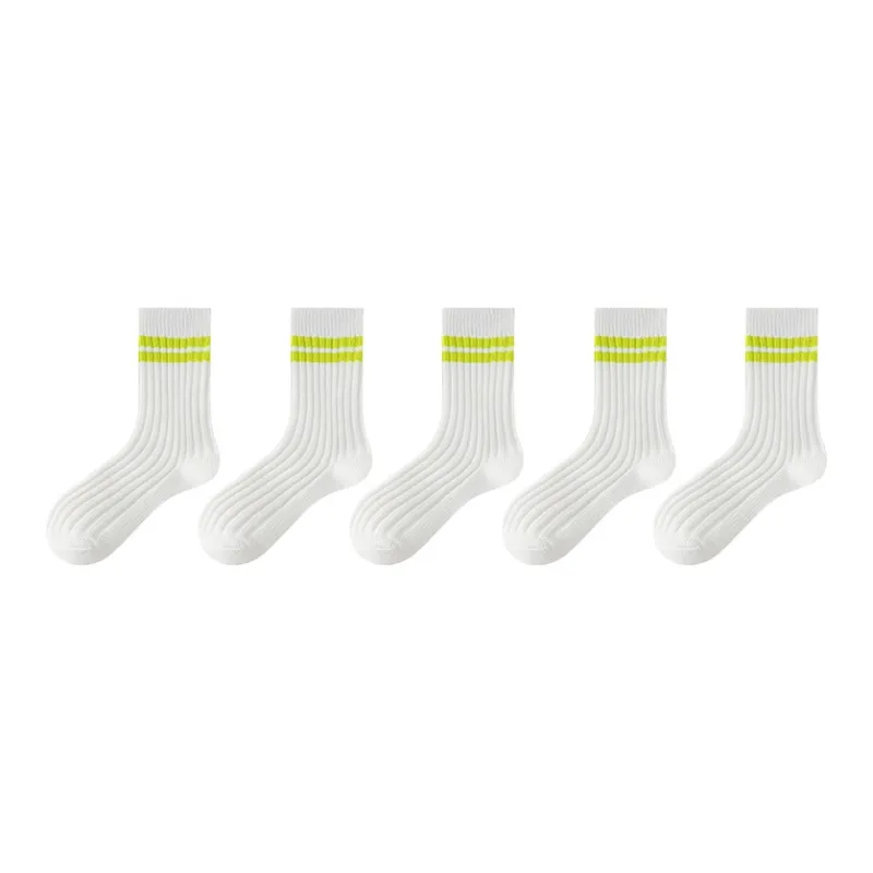 MIIOW Mid Calf Socks Men's 5 Pack-7