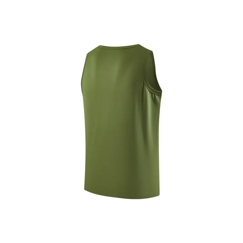 PEAK Basketball Culture Series Tank Tops Men Army Green-1