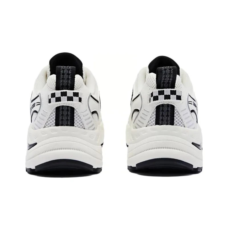 QIAODAN Cushioning And Breathable Low Top Casual Shoes Women's Ivory Black-4
