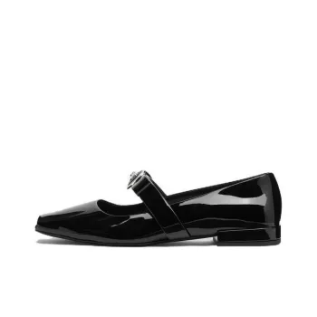 VERSACE Medusa head Leather Ballerina Shoes