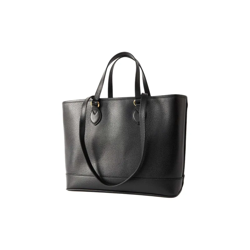 GUCCI Ophidia Leather Tote Bag Shopping Bag Shoulder Bag Handbag Women's Black-1