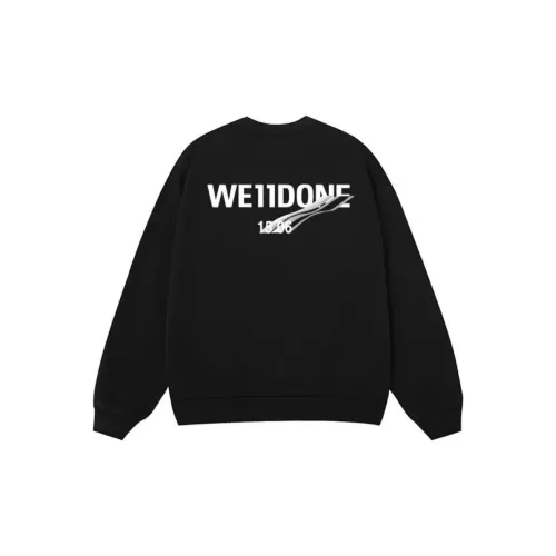 WE11DONE Sweatshirts Unisex Black