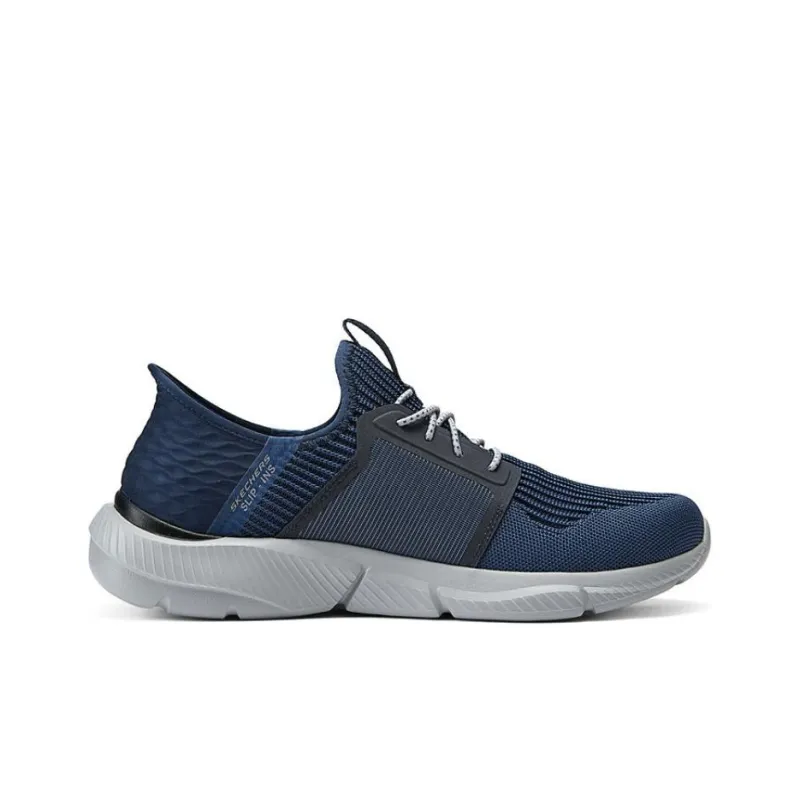 Skechers Durable Breathable Mid Top Casual Shoes Men's Marine Blue-1