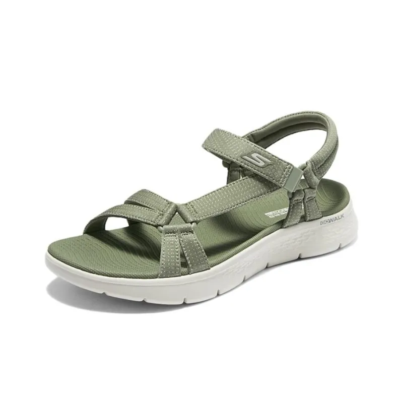 Skechers Go Walk 5 Strap Sandals Women's Olive Green-1