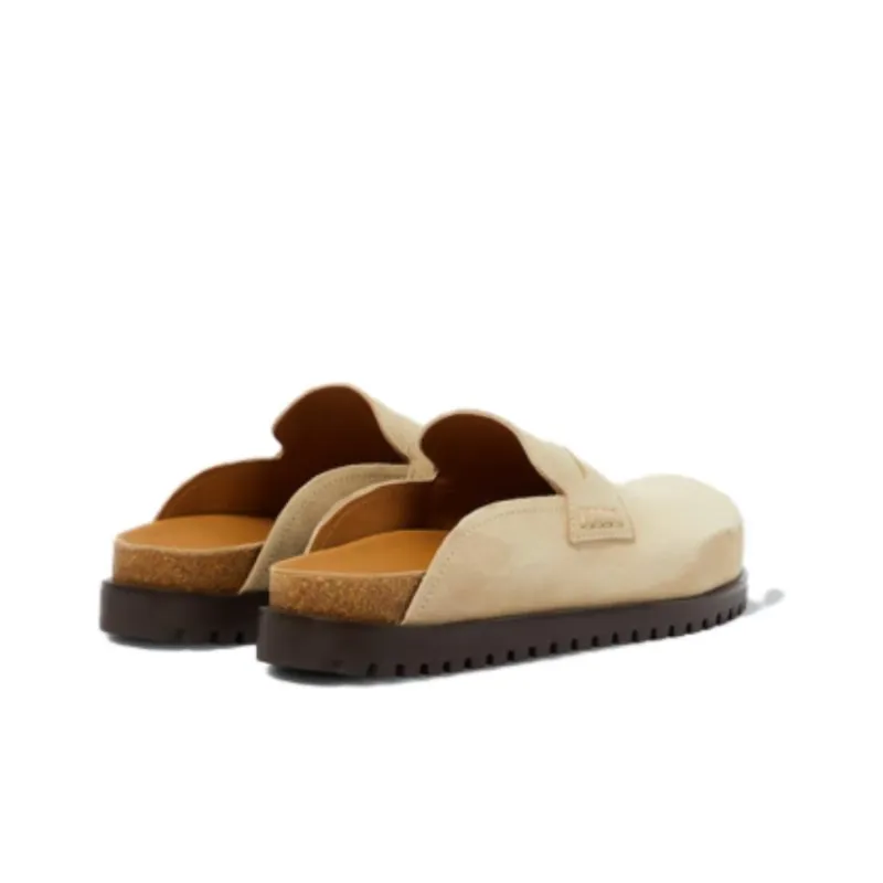 VERSACE Medusa-plaque Suede Mules-3