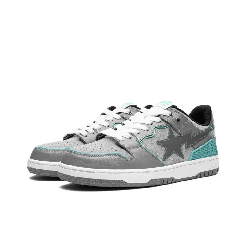 BAPE A BATHING APE Bape SK8 Sta Grey Turquoise-3