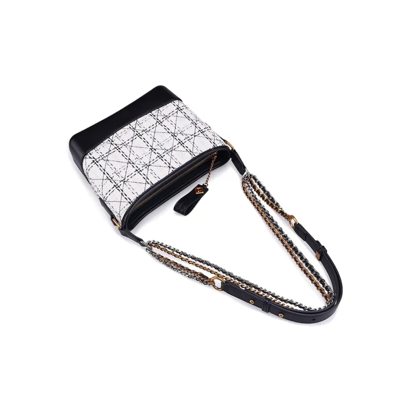 Disney Velvet With Leather Hobo Bag Crossbody Bag Shoulder Bag Regular Women's Black-4