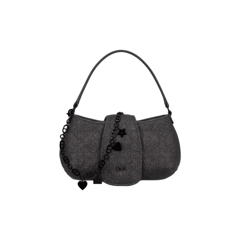 DIOR Canvas Portable Crossbody Bag Shoulder Bag Kids' Black-0