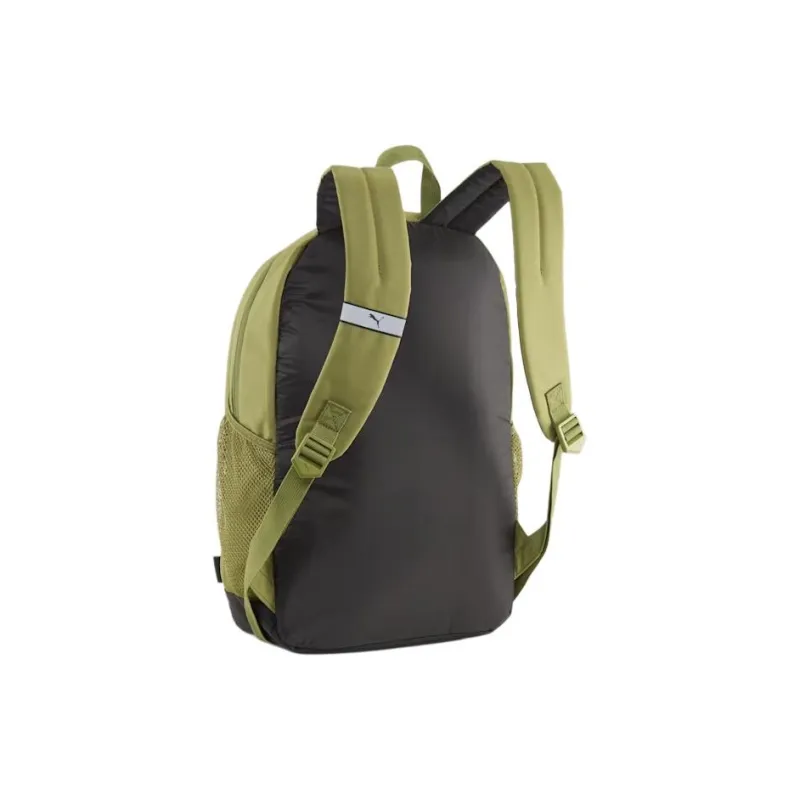 PUMA Polyester Nylon Blend Backpack Regular Unisex Olive Green-1