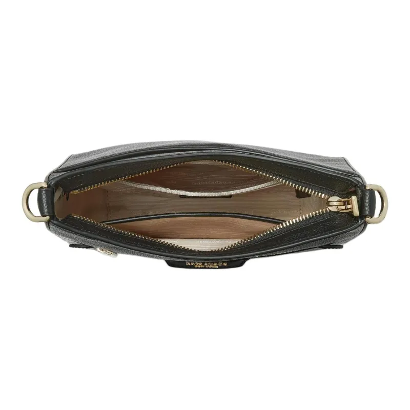 Kate Spade Hudson Litchi Grain Leather Messenger Bag Shoulder Bag Crossbody Bag Women's Black-3