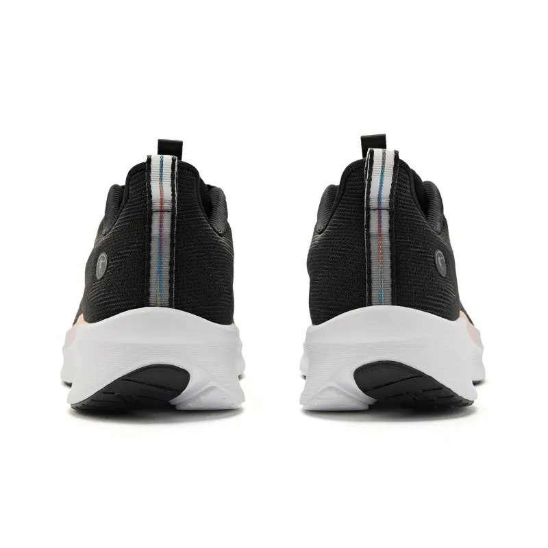 QIAODAN Light Speed 4.0 Running Shoes Women's Low Top Black/Glazed Pink-4
