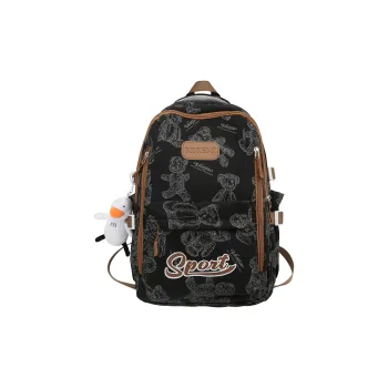 FAMAN Nylon Backpack Regular Unisex Black/Gray/Green/Purple/Ecru