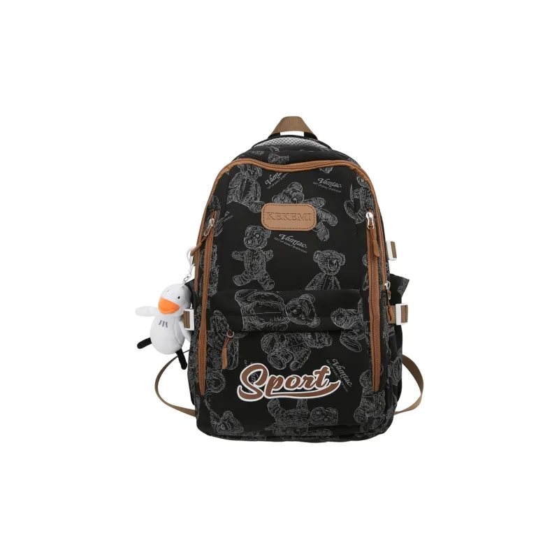 FAMAN Nylon Backpack Regular Unisex Black/Gray/Green/Purple/Ecru-2