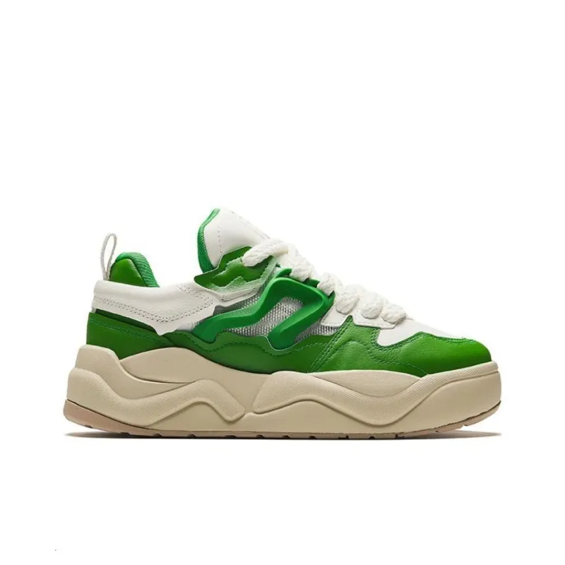 Anta Anti Slip Wear Resistant Low Top Skateboard Shoes Men's Green-1