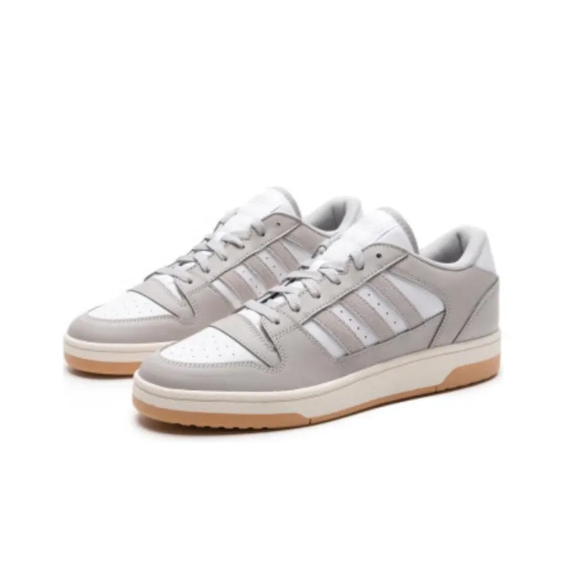 Adidas TURNAROUND LOW Anti Slip Wear Resistant Low Top Basketball Shoes Unisex Gray White-3