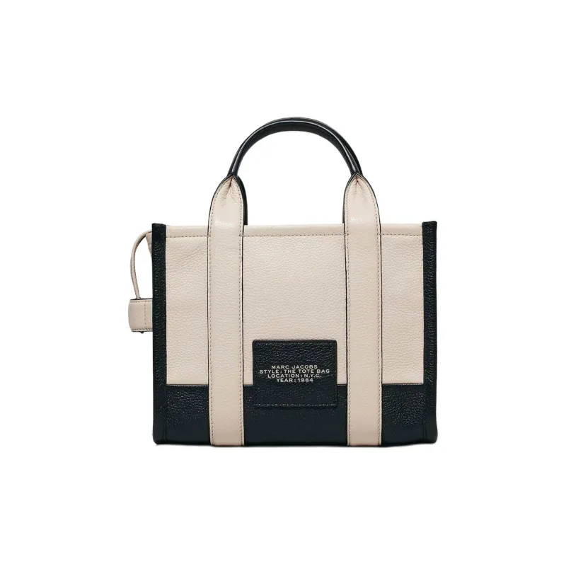 MARC JACOBS The Colorblock Small Tote Bag Black/Natural-3
