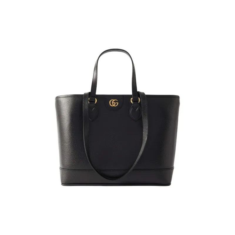 GUCCI Ophidia Leather Tote Bag Shopping Bag Shoulder Bag Handbag Women's Black-0