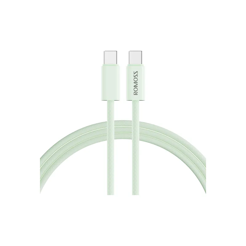 ROMOSS 1.2/2m Type c To Type c PD 60W Fast Charging Supported Apple 15 Series Fast Charging Woven Cable-30