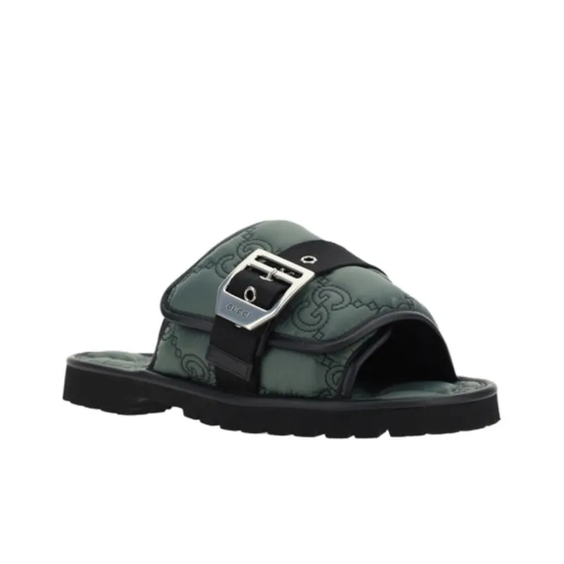 GUCCI Slide Slippers Men's Green-2