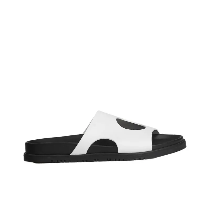 HERMES Slide Slippers Women's White-1