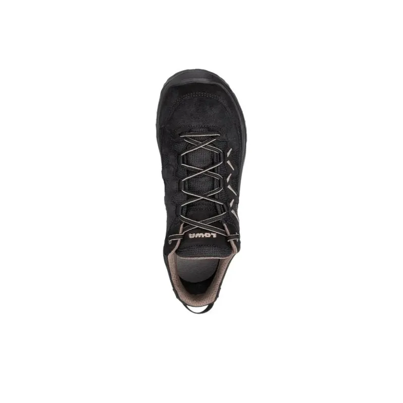Lowa Sirkos Evo GTX LO Cushioning, Wear Resistant Low Top Hiking Shoes Men's Black-2