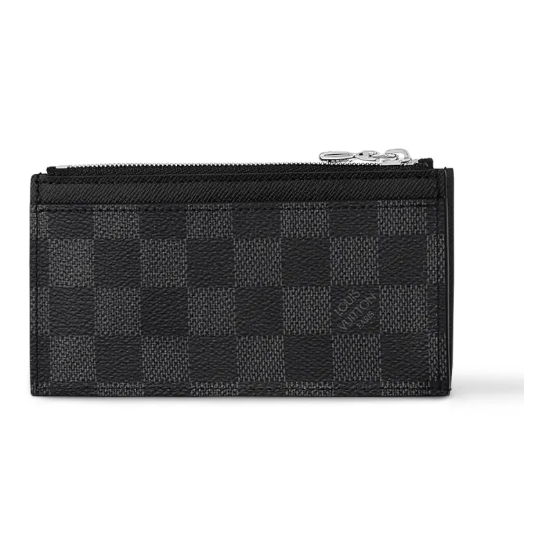 LOUIS VUITTON Coin Card Holder Damier Graphite Grey/Black-2