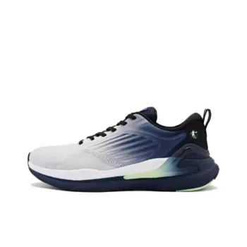 QIAODAN Boundless 5SE Cushioning Wear-Resistant Low-Top Running Shoes Men's Silver Blue