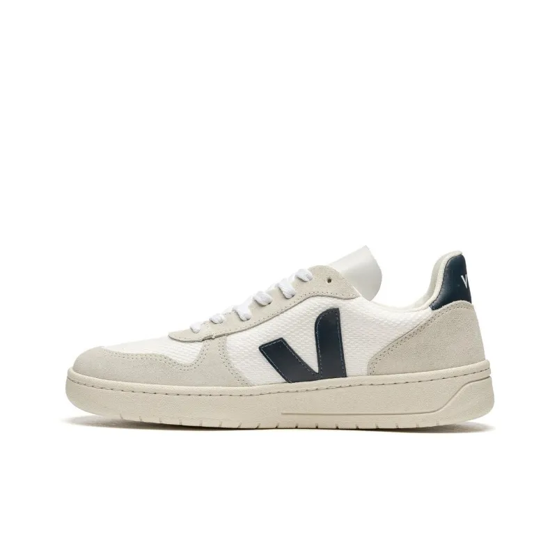 VEJA V 10 Panelled Low Top 'White Beige Black'-0
