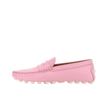 TOD'S Moccasins Logo Embossed Loafers Women's