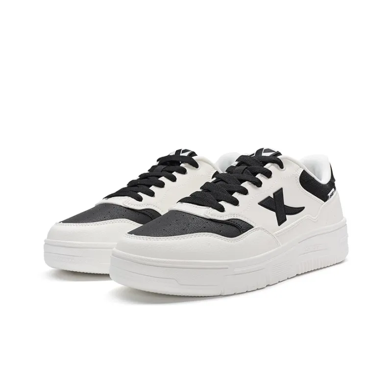 XTEP Air Force 1 2.0 Wear resistant And Lightweight Low Top Skateboard Shoes Men's White Black-4