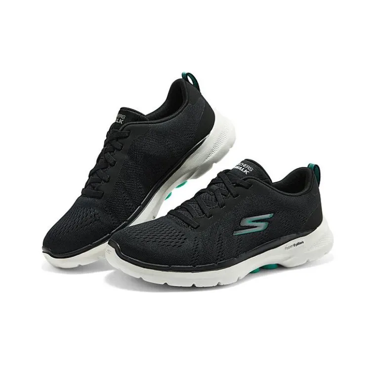 Skechers Go Walk 6 Cushioning, Slip Resistant, And Abrasion Resistant Low Top Casual Running Shoes Women's Black-2