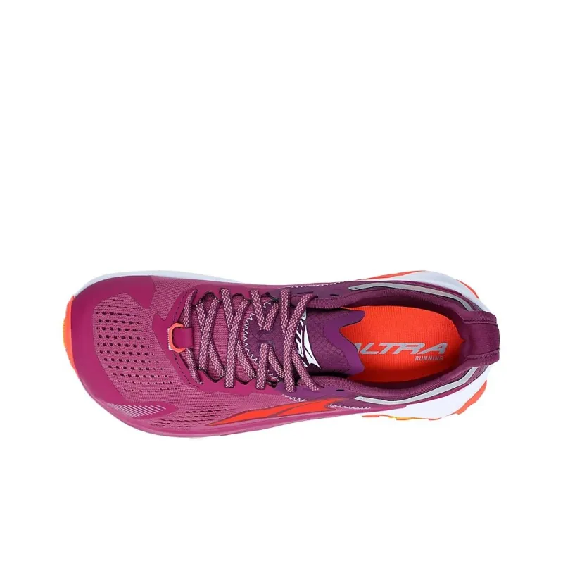 Altra Olympus 5 Cushioning Anti Slip And Wear Resistant Low Top Running Shoes Women's Purple Orange White-3